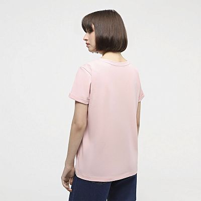 CLV 002/010 (CLV 002/010 Футболка жен. кор. рук. S/корал.)